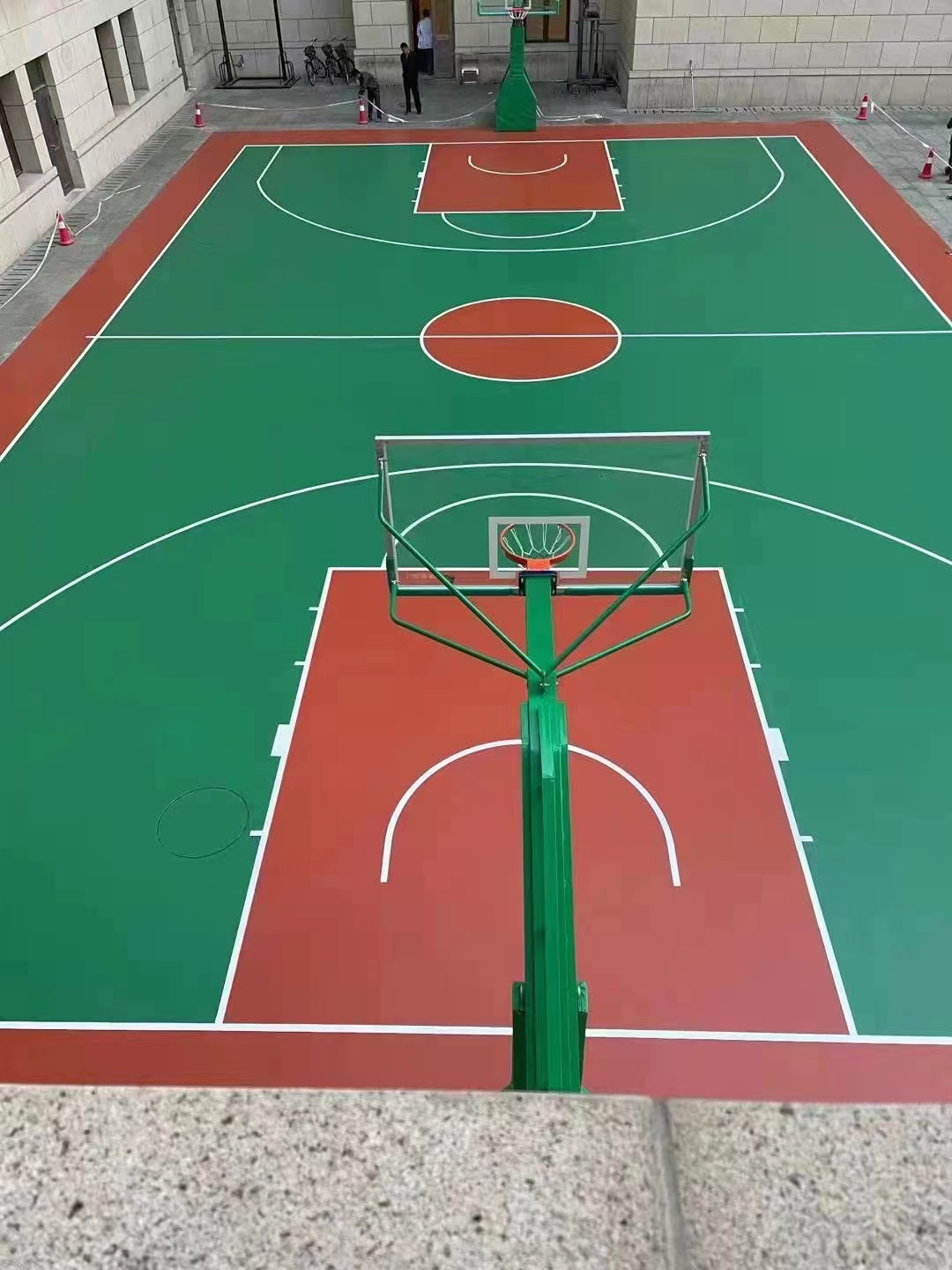 硅 PU篮球场